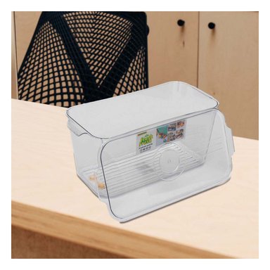 PACK6 CAJA MULTIUSO PRACTICA 30X15X15CM TRANSPARENTE Y+REGALO STICKER - 5