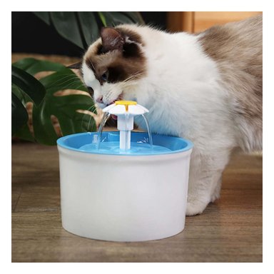 PACK4 PLATAFORMA PARA AGUA CIRCULAR CON ALFOMBRA PET CELESTE PLASTICO SEGURO Y+PAPEL REGALO - 5