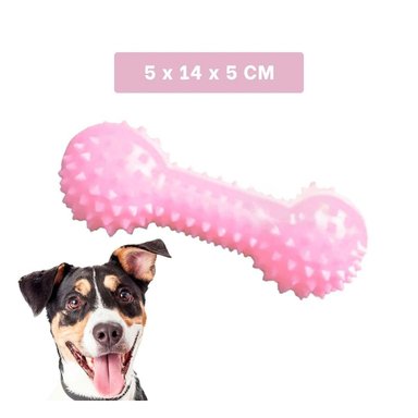 PACK4 APARATO DE JUEGO ROSADO PARA MASCOTAS PESA CON PUNTAS SEGURAS Y+PAPEL REGALO - 4