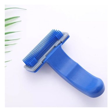 PACK4 APARATO AUTOLIMPIANTE PEQUENO PLASTICO AZUL PARA MASCOTAS DURADERO Y+PAPEL REGALO - 2