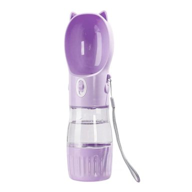 PACK4 BOTELLA COMPACTA GATO LILA PARA MOCHILA ESCOLAR Y+PAPEL REGALO - 3