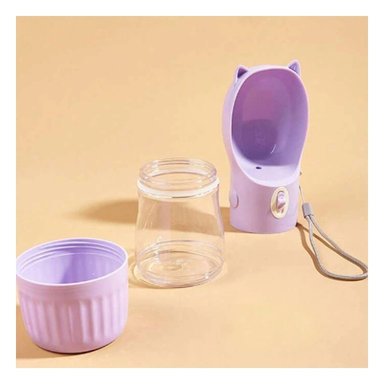 PACK4 BOTELLA COMPACTA GATO LILA PARA MOCHILA ESCOLAR Y+PAPEL REGALO - 5