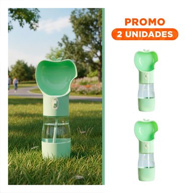PACK2 RECIPIENTE PORTATIL DE DISEÑO MANZANA VERDE - 1