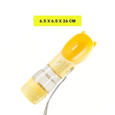 PACK6 BOTELLA FUNCIONAL GATO AMARILLO CON CIERRE SEGURO Y+PAPEL REGALO - 4