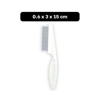PACK2 RASTRILLO PROFESIONAL BLANCO FACILITA LA LIMPIEZA DE PULGAS DIARIA - 4