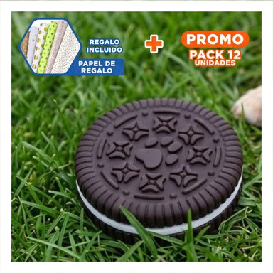 PACK12 ELEMENTO DIVERTIDO DE GOMA PARA MASCOTAS NEGRO PARA ENTRETENIMIENTO Y+PAPEL REGALO - 1