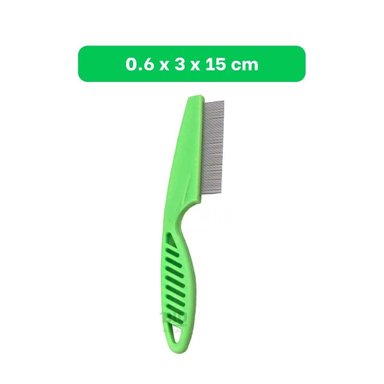PACK12 PINCEL COMPACTO VERDE PARA MASCOTAS SACA PULGAS SIN MOLESTAR Y+PAPEL REGALO - 4