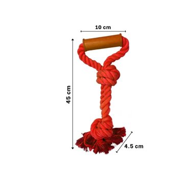 PACK2 CUERDA DURADERA ROJO CON AGARRADERA DE ALGODON FIRME Y+PAPEL REGALO - 4