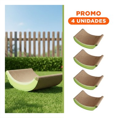PACK4 MODELO COMPACTO PLATANO EN COLOR MARRON CON BASE DE CARTON REFORZADO Y+REGALO STICKER - 1
