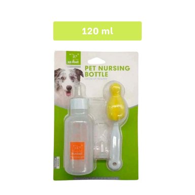 BOTELLA MEDIDORA PARA MASCOTAS 120ML TRANSPARENTE RESISTENTE Y+PAPEL REGALO - 4