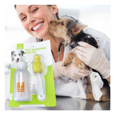 DISPENSADOR TRANSPARENTE 120ML PARA LACTANCIA DE MASCOTAS Y+POST IT - 2