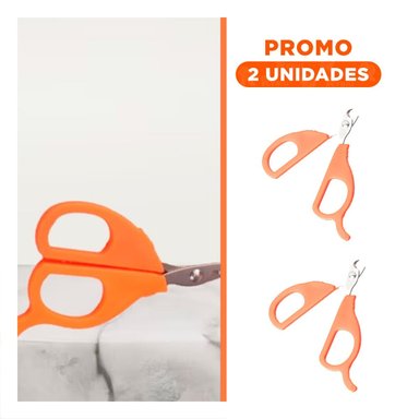 PACK2 ALICATE COMPACTO PARA GATOS Y CACHORROS NARANJA - 1