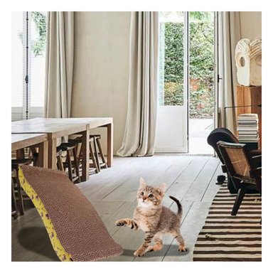 PACK12 PLATAFORMACURVA PARA GATOS EN FORMA DE C CON BASE FIRME - 2