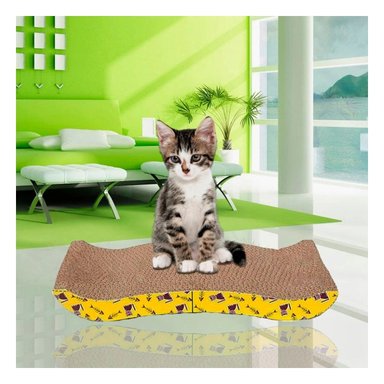 PACK12 PLATAFORMACURVA PARA GATOS EN FORMA DE C CON BASE FIRME - 5