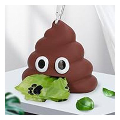 PACK6 SOPORTE LIGERO DE BOLSAS EN FORMA DE POPO MARRON Y+PAPEL REGALO - 2