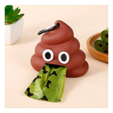 PACK6 SOPORTE LIGERO DE BOLSAS EN FORMA DE POPO MARRON Y+PAPEL REGALO - 5