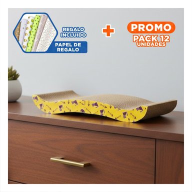 PACK12 SOPORTEPLUS PARA GATOS EN FORMA DE C CON SUPERFICIE RESISTENTE Y+PAPEL REGALO - 1