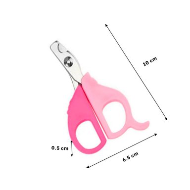 PACK6 TIJERA PRACTICA PARA GATOS Y CACHORROS ROSADO Y+PAPEL REGALO - 4
