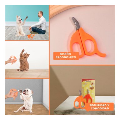 CORTA UÑA COMPACTO PARA GATOS Y CACHORROS NARANJA Y+LIGAS REGALO - 5