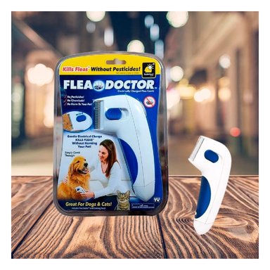 PACK6 ELIMINADOR PROFESIONAL ELECTRICO BLANCO CON AZUL PARA MASCOTAS - 5