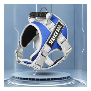 PACK6 HARNESS RESISTENTE SERVICE DOG TALLA XS AZUL CON ASA - 2