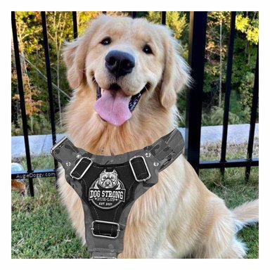 CHALECO PARA PERRO DOG STRONG NEGRO TALLA L REFORZADO Y COMODO Y+PAPEL REGALO - 5