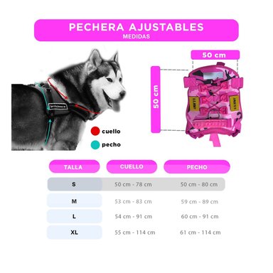 PACK2 EQUIPO RESISTENTE PARA PERRO ROSADO TALLA S REFORZADO - 4
