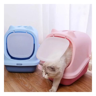 PACK4 ARENERA HIGIENICA CON OREJITAS DE GATO Y TAPA PRACTICA Y+PAPEL REGALO - 5