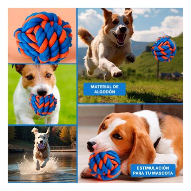 PACK2 HERRAMIENTA INTERACTIVA QUE FORTALECE ENERGIA DE MASCOTAS AZUL NARANJA Y+PAPEL REGALO - 3