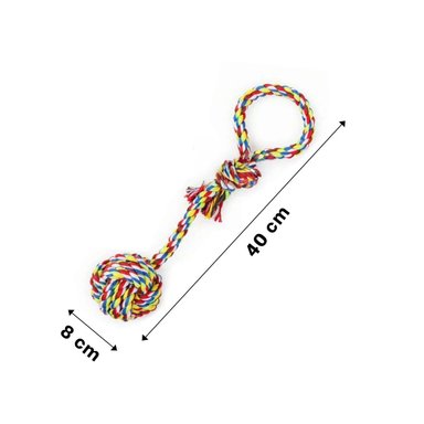 PACK6 OBJETO INTERACTIVO PARA PERROS CON AGARRADERA MULTICOLOR Y+PAPEL REGALO - 4