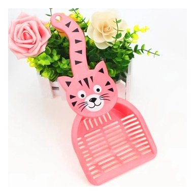 PACK6 CUCHARON CARA DE GATO ROSADO PARA HOGAR Y JARDIN CASA NAVIDAD - 3