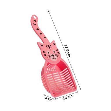 PACK6 CUCHARON CARA DE GATO ROSADO PARA HOGAR Y JARDIN CASA NAVIDAD - 4