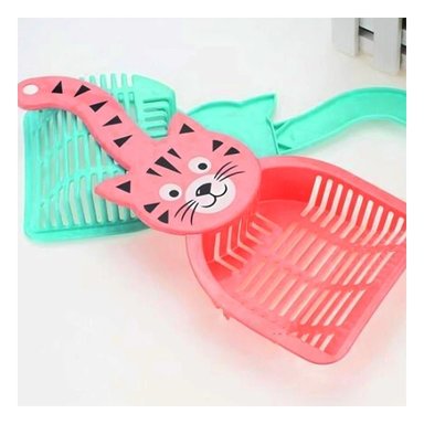 PACK6 CUCHARON CARA DE GATO ROSADO PARA HOGAR Y JARDIN CASA NAVIDAD - 5