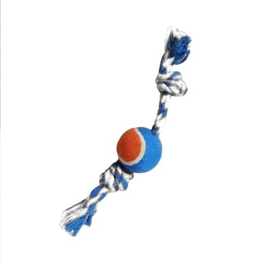 PACK2 PELOTA QUE MANTIENE ACTIVA A TU MASCOTA CELESTE Y NARANJA Y+REGALO STICKER - 2