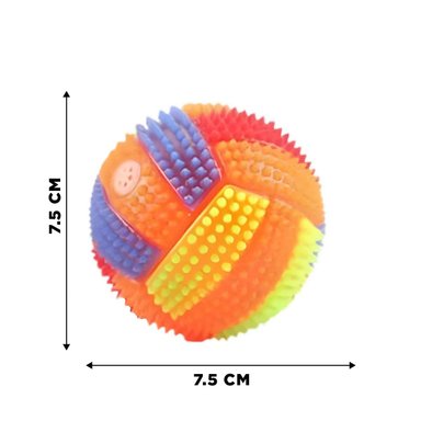 PACK4 JUGUETE CON SONIDO Y LUCES PARA MANTENER ACTIVAS A MASCOTAS NARANJA - 4