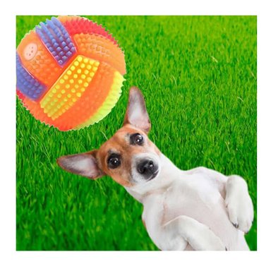 PACK4 JUGUETE CON SONIDO Y LUCES PARA MANTENER ACTIVAS A MASCOTAS NARANJA - 5