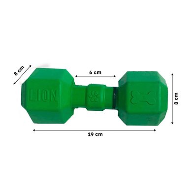 PACK4 COMPONENTE DE CAUCHO TIPO PESAS PARA PERRO VERDE DURADERO CONFIABLE - 4