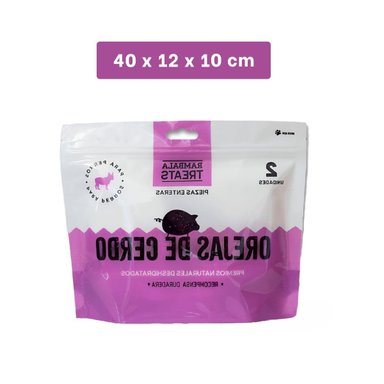 CHICHARRONES NATURALES DESHIDRATADOS SNACK DELICIOSO PARA MASCOTAS Y+PAPEL REGALO - 4