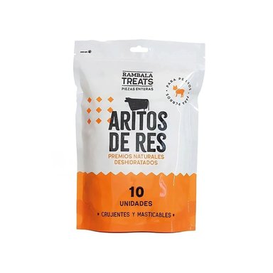 PACK12 ALIMENTO COMPLEMENTARIO DE RES DESHIDRATADA PARA PERROS 10 UNID Y+REGALO STICKER - 2