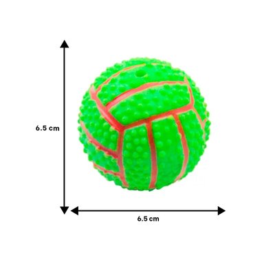 PACK2 ACCESORIO PEQUENO VERDE PARA PERRO A RAYAS DE CAUCHO CON SONIDO - 4
