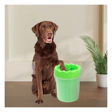 PACK12 CEPILLO PARA LIMPIAR PATAS DE MASCOTA VERDE USO DIARIO - 2