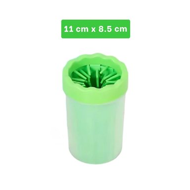 PACK12 CEPILLO PARA LIMPIAR PATAS DE MASCOTA VERDE USO DIARIO - 4