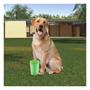 PACK12 CEPILLO PARA LIMPIAR PATAS DE MASCOTA VERDE USO DIARIO - 5
