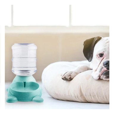 PACK2 CONTENEDOR PRACTICO PARA PERRO CIRCULAR CON BIDON DE PLASTICO VERDE Y+PAPEL REGALO - 2