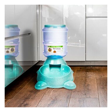 PACK2 CONTENEDOR PRACTICO PARA PERRO CIRCULAR CON BIDON DE PLASTICO VERDE Y+PAPEL REGALO - 5