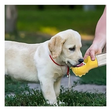 PACK2 CONTENEDOR PORTATIL 4 EN 1 DISPENSADOR CON BOLSITA AMARILLO MEDIANO - 3