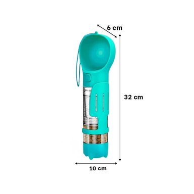 PACK2 CONTENEDOR PORTATIL 4 EN 1 DISPENSADOR CON BOLSITA CELESTE MEDIANO - 4