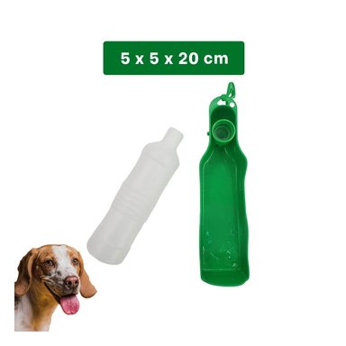 PACK4 RECIPIENTE COMPACTO VERDE PARA PERRO CON DISPENSADOR INTEGRADO - 4