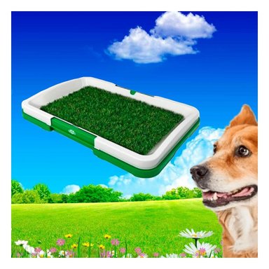 SISTEMA HIGIENICO PARA PERROS CACHORRO BLANCO RESISTENTE PARA INTERIOR Y+REGALO STICKER - 2