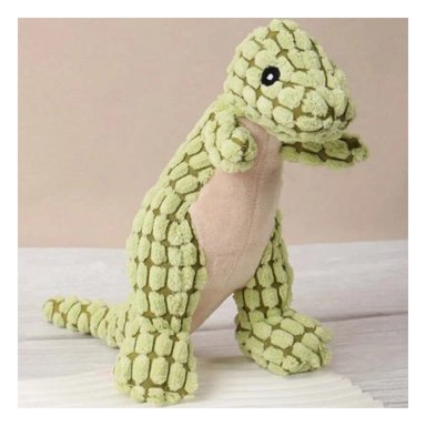 PACK4 COMPANERO SUAVE DE DINOSAURIO VERDE CLARO PARA MASCOTA CON FORMA CREATIVA Y+PAPEL REGALO - 2